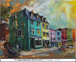 Evening Inspiration-Duckworth St., Oil on Canvas